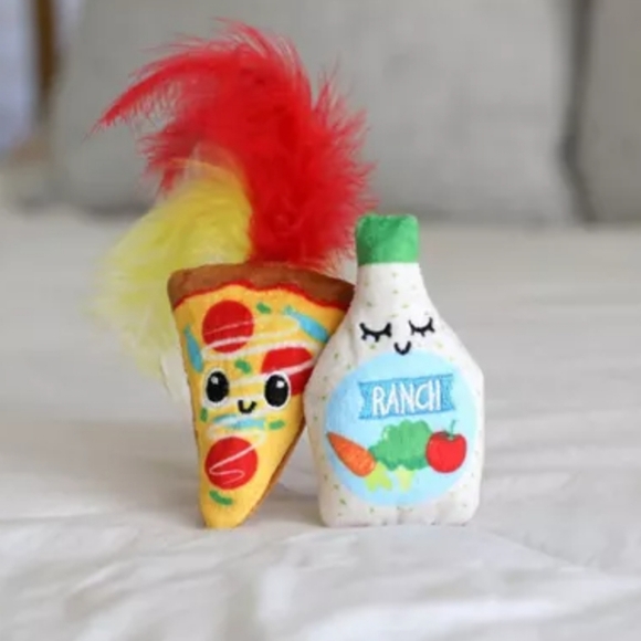 Quirky Kitty Rowdy Ranch Pizza Cat Toy - 2pk - Picture 6 of 6